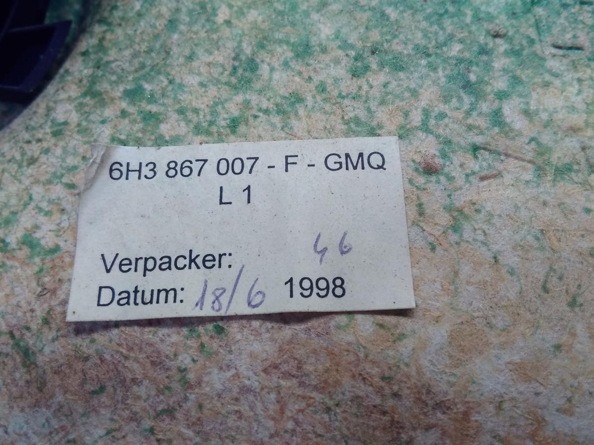 VW Lupo 6X original T&uuml;rverkleidung links Oberteil mit T&uuml;r&ouml;ffner BJ1999