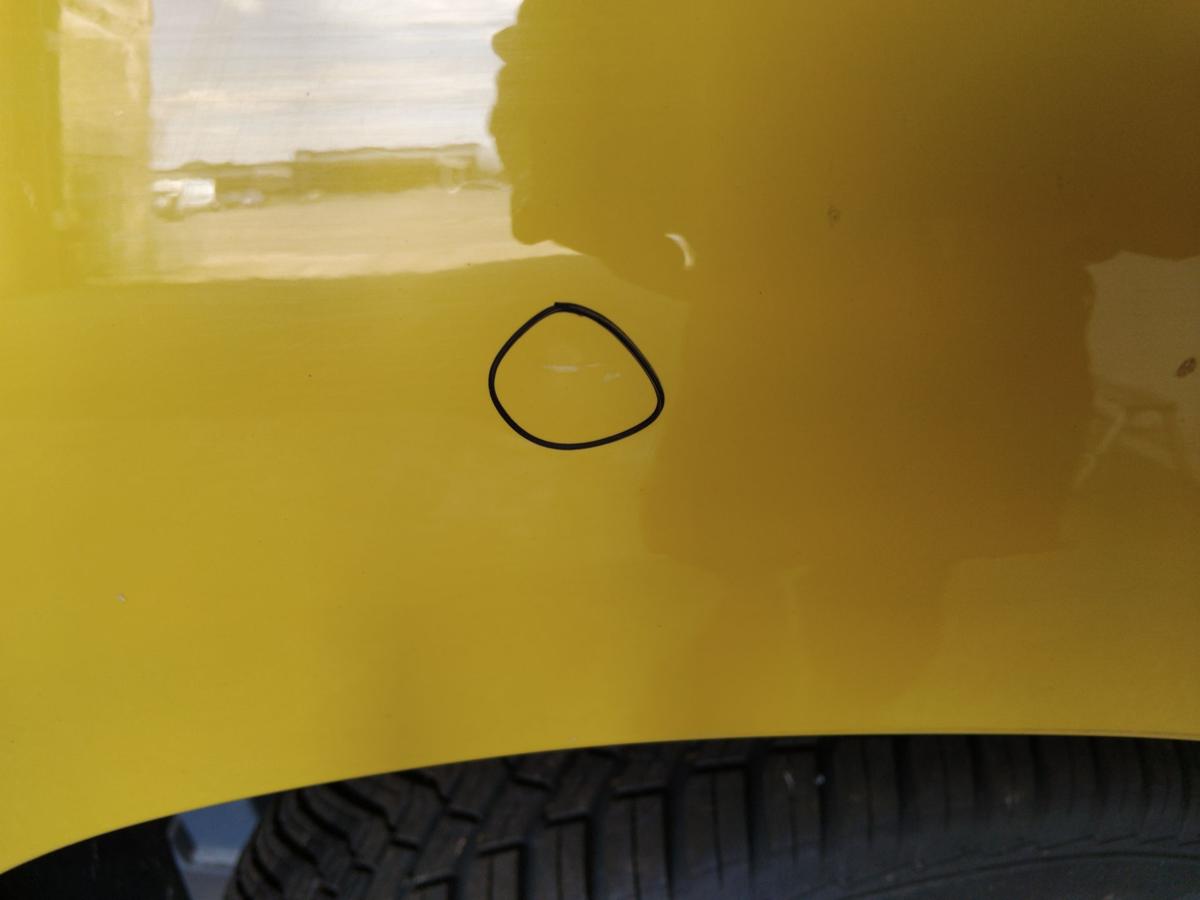 Renault Kangoo 1 original Kotflügel vorn rechts gelb OV396 yellow lemon BJ1998