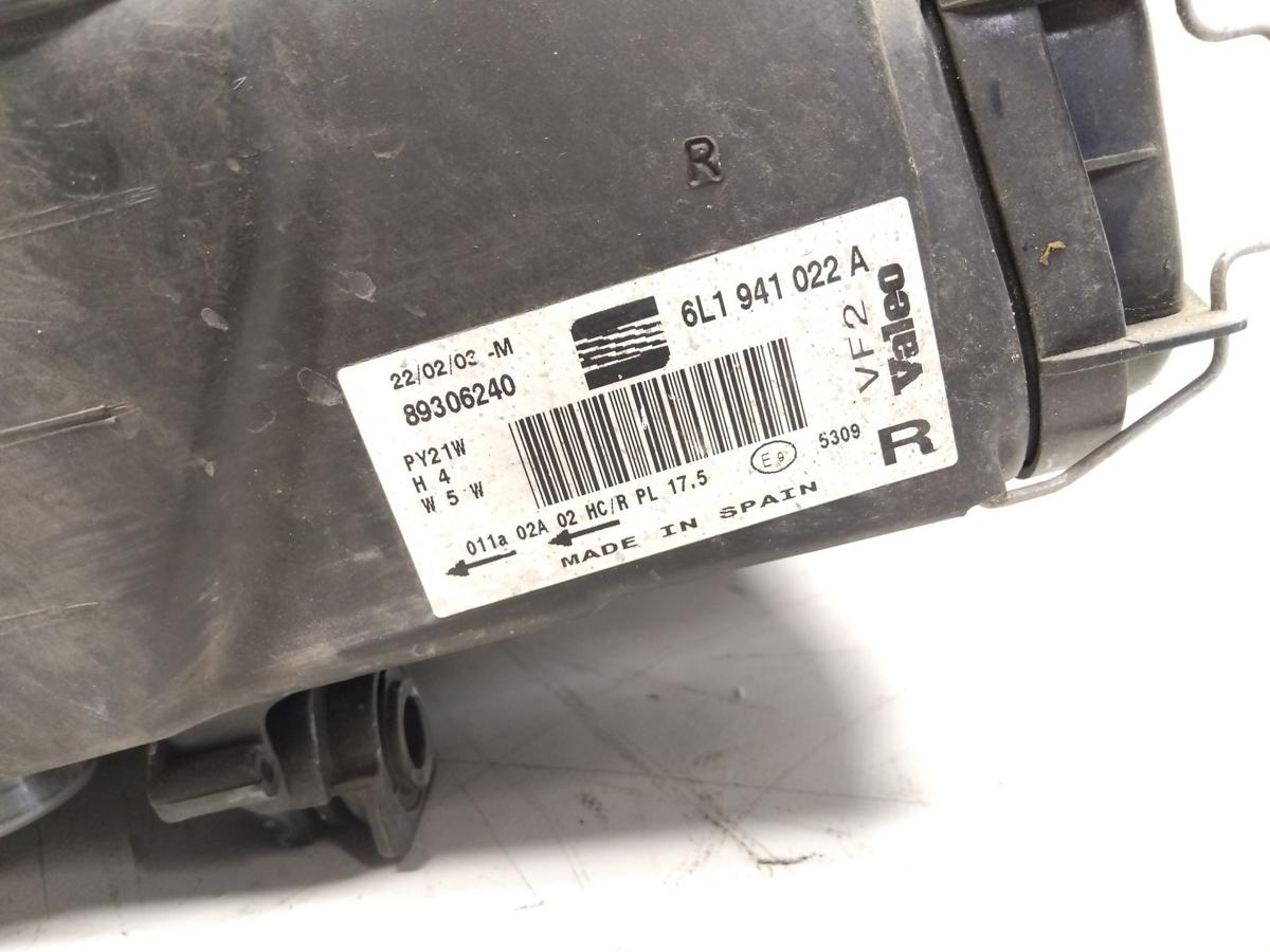 Seat Ibiza 6L orig Scheinwerfer rechts Valeo 6L1941022A Halogen mit LWR BJ2003