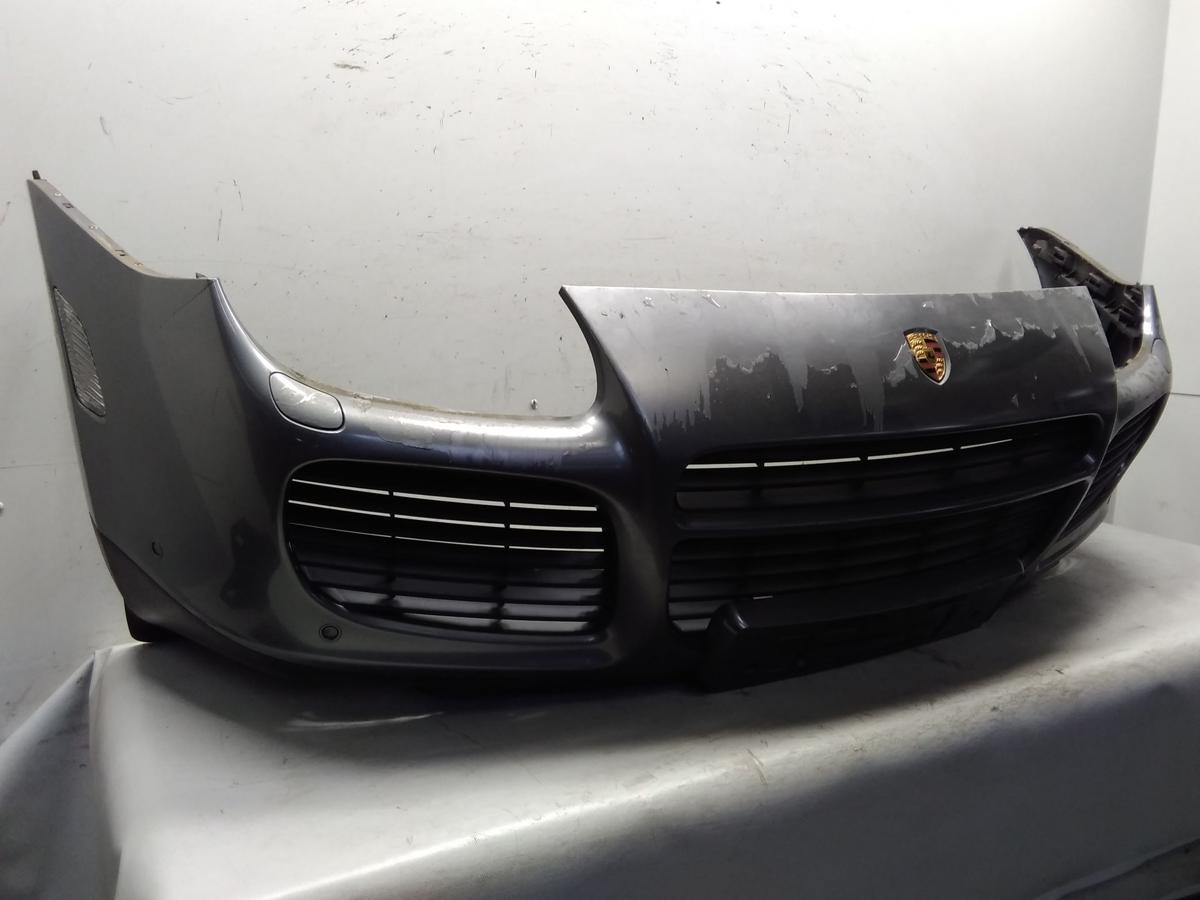 Porsche Cayenne 9PA Turbo Stossfänger Stoßstange vorn SRA PDC BJ2003 LD7Z DEFEKT