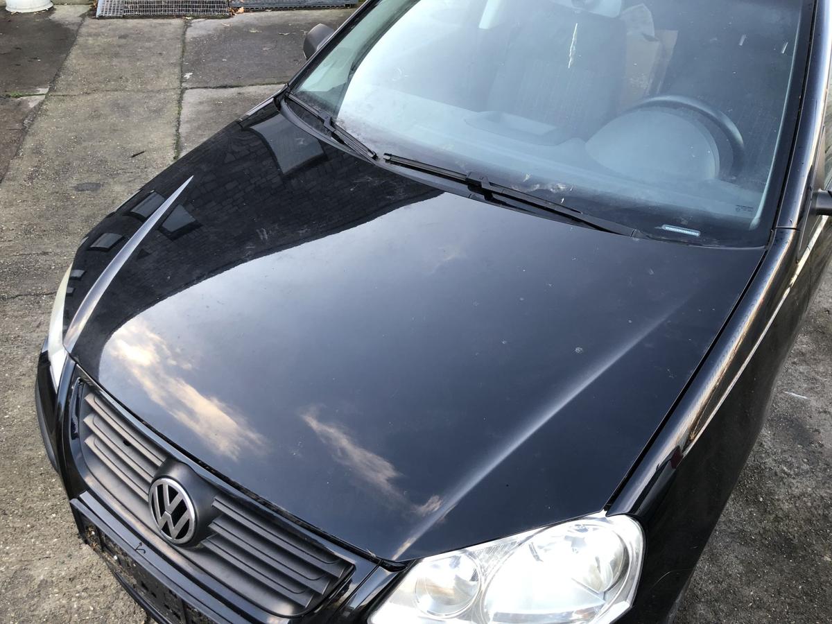 VW Polo 9N3 ab 05 Motorhaube Haube Bonnet Deckel vorne L041 Brillantschwarz
