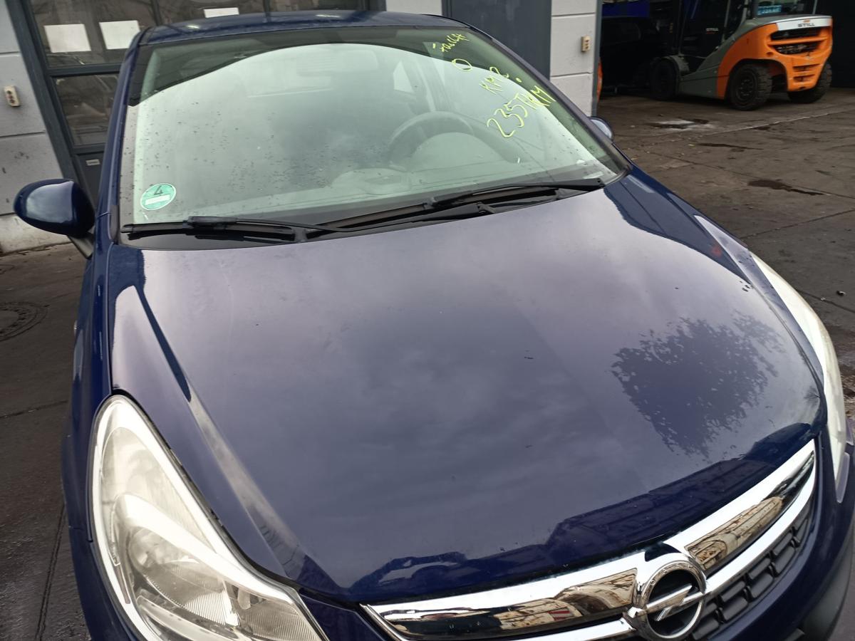 Opel Corsa D orig Motorhaube Klappe Front Z20Z Blau Bj 2012