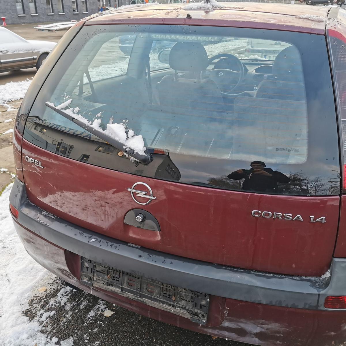 Opel Corsa C Heckklappe Klappe Deckel hinten 3 Trg Z594 Rubinrot TEXT