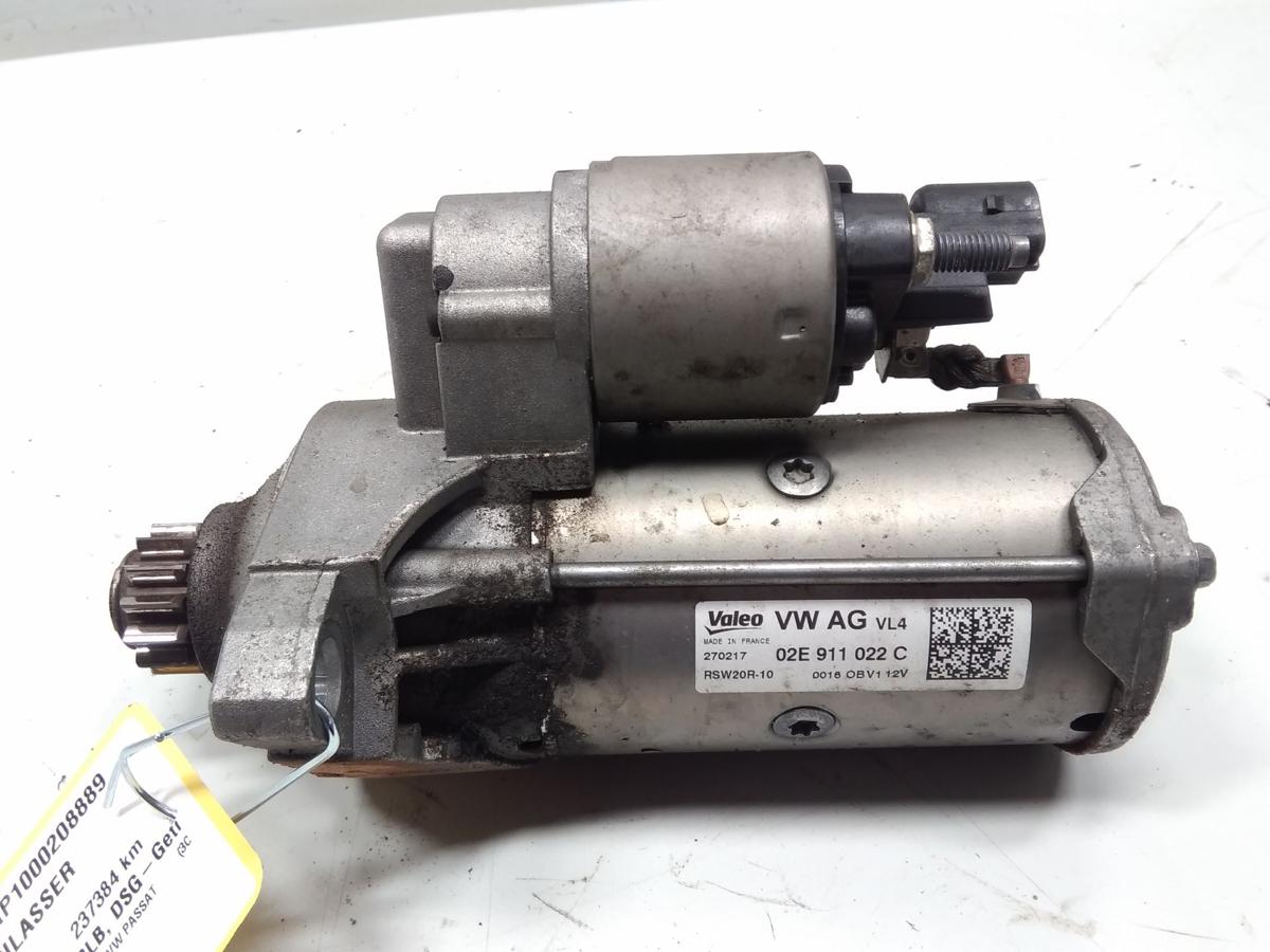 VW Passat 3G B8 original Anlasser Starter 2.0TDI 110kw CRLB Bj.2017 02E911022C