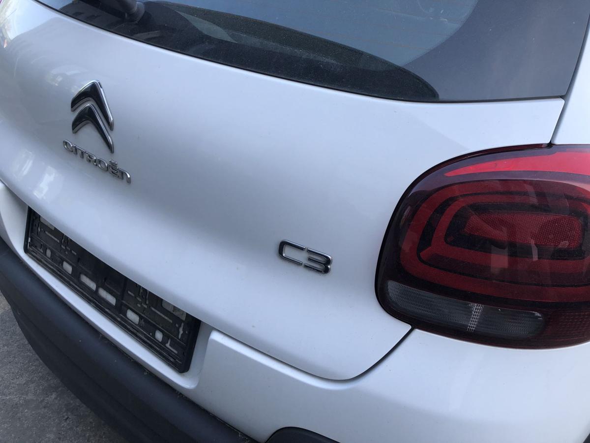 Citroen C3 III SX ab17 Heckklappe mit Scheibe Kofferraumklappe Rohbau EWP weiss