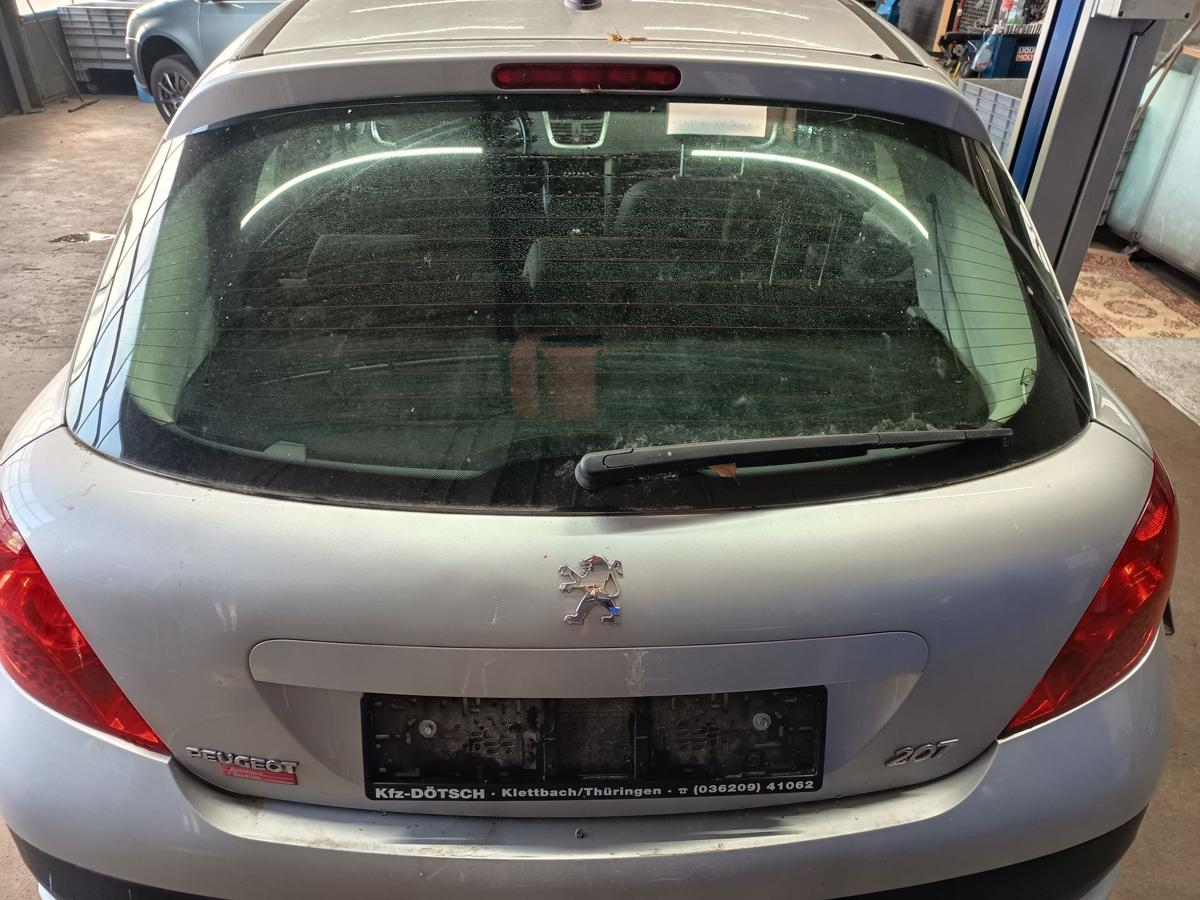 Peugeot 207 WC Bj 2008 original Heckklappe mit Scheibe EZR Aluminium Grau