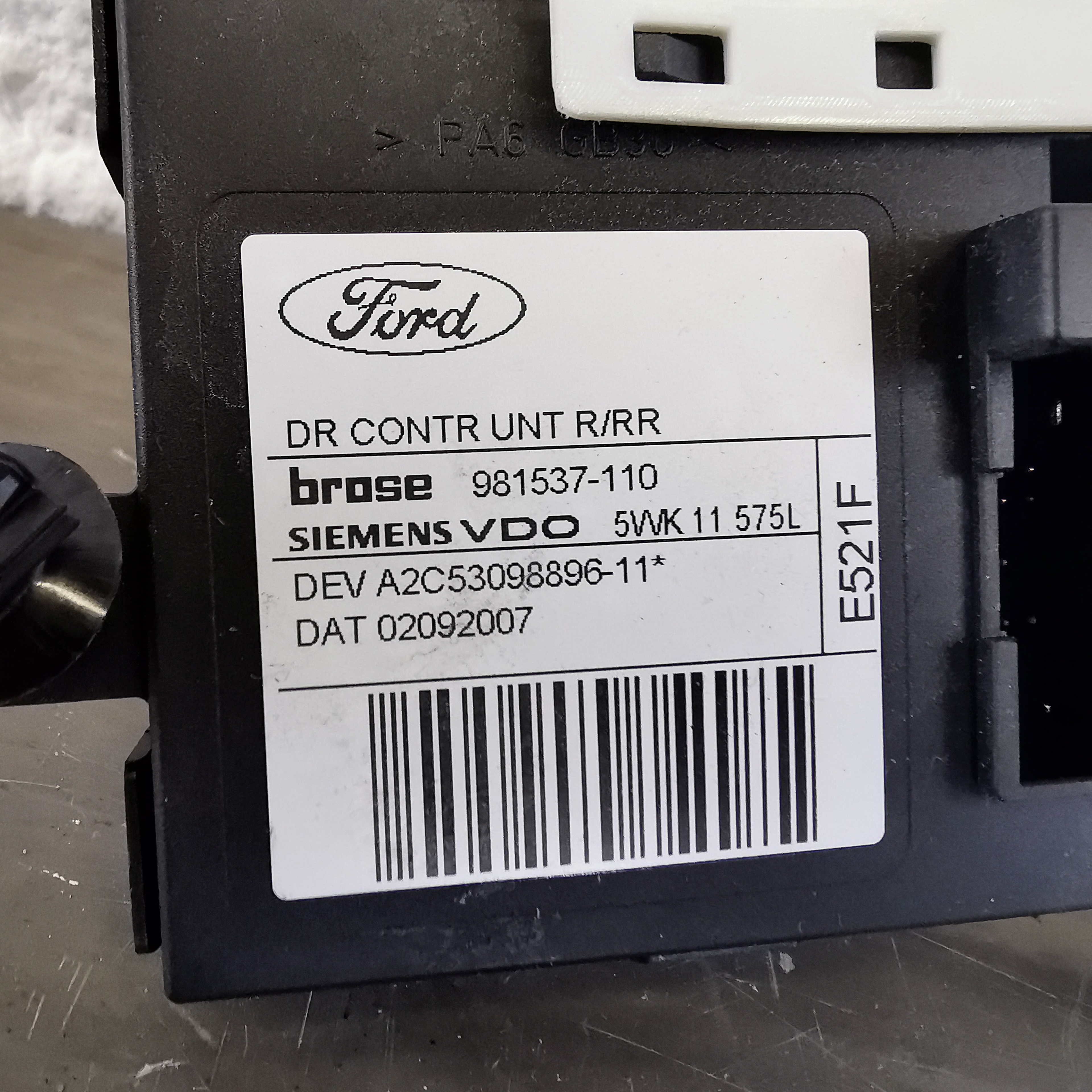 Ford Focus C-Max DM2 Bj.07 Fensterhebermotor hinten FR0160043-0Brechts