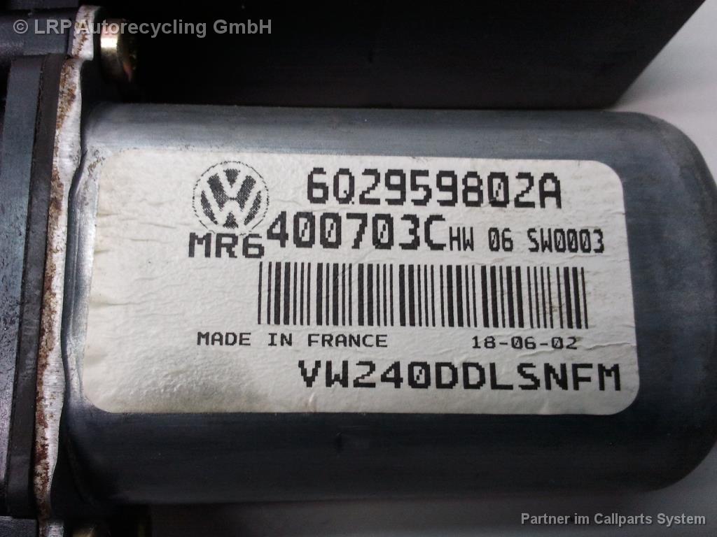 VW Polo 4 9N Fensterhebermotor vorn links 6Q2959802A MERITOR BJ2002