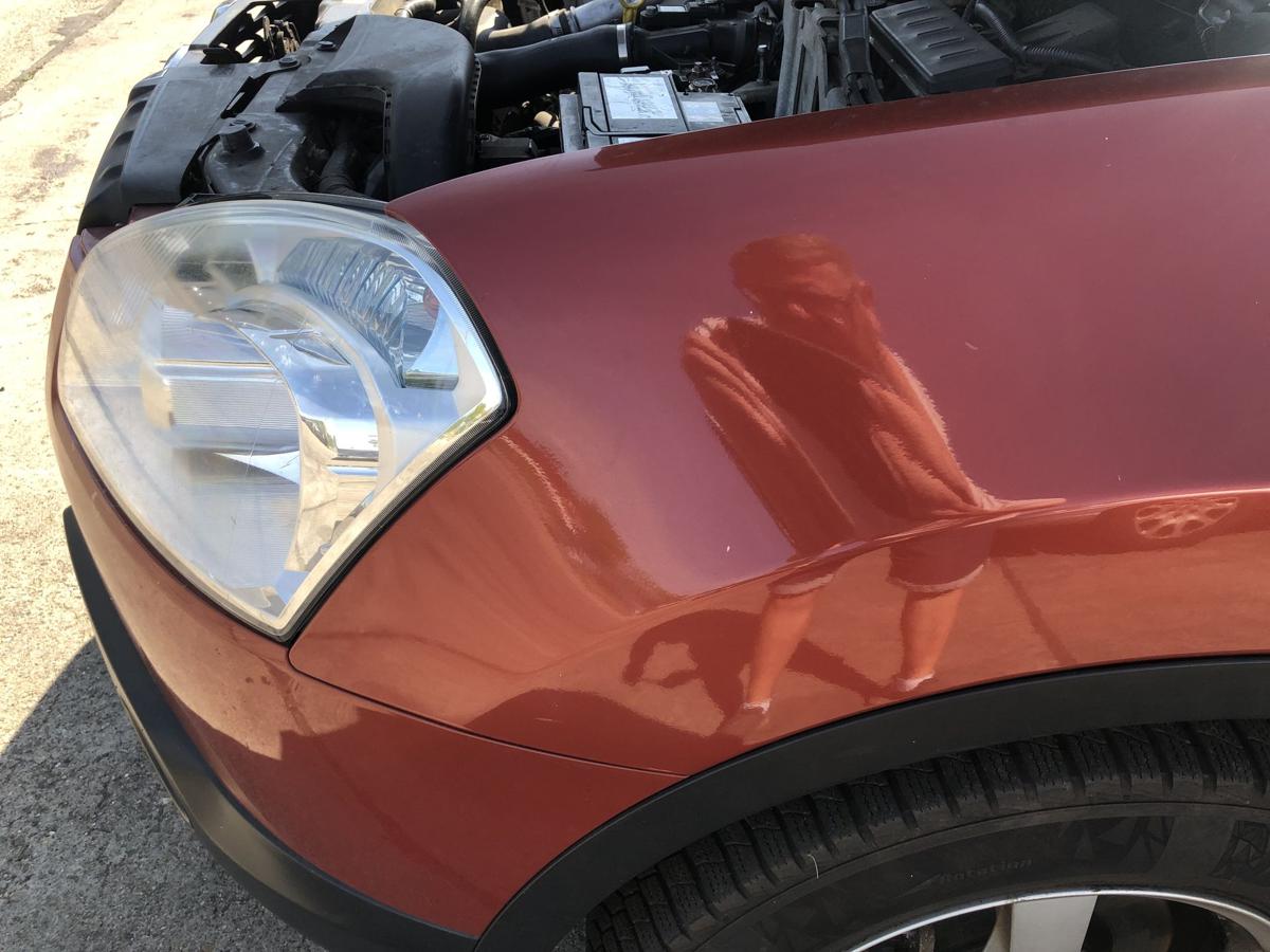 Nissan Qashqai J10 Kotfl&uuml;gel vorn links Fahrerseite A52 Fired Iron