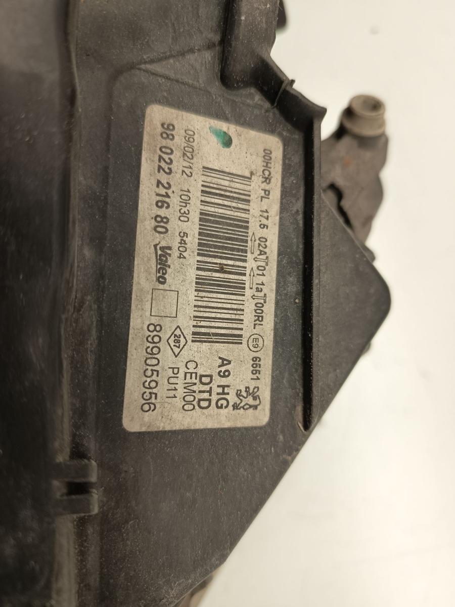 Peugeot 208 I orig Scheinwerfer rechts Halogen Beifahrerseite Bj 2012-2015