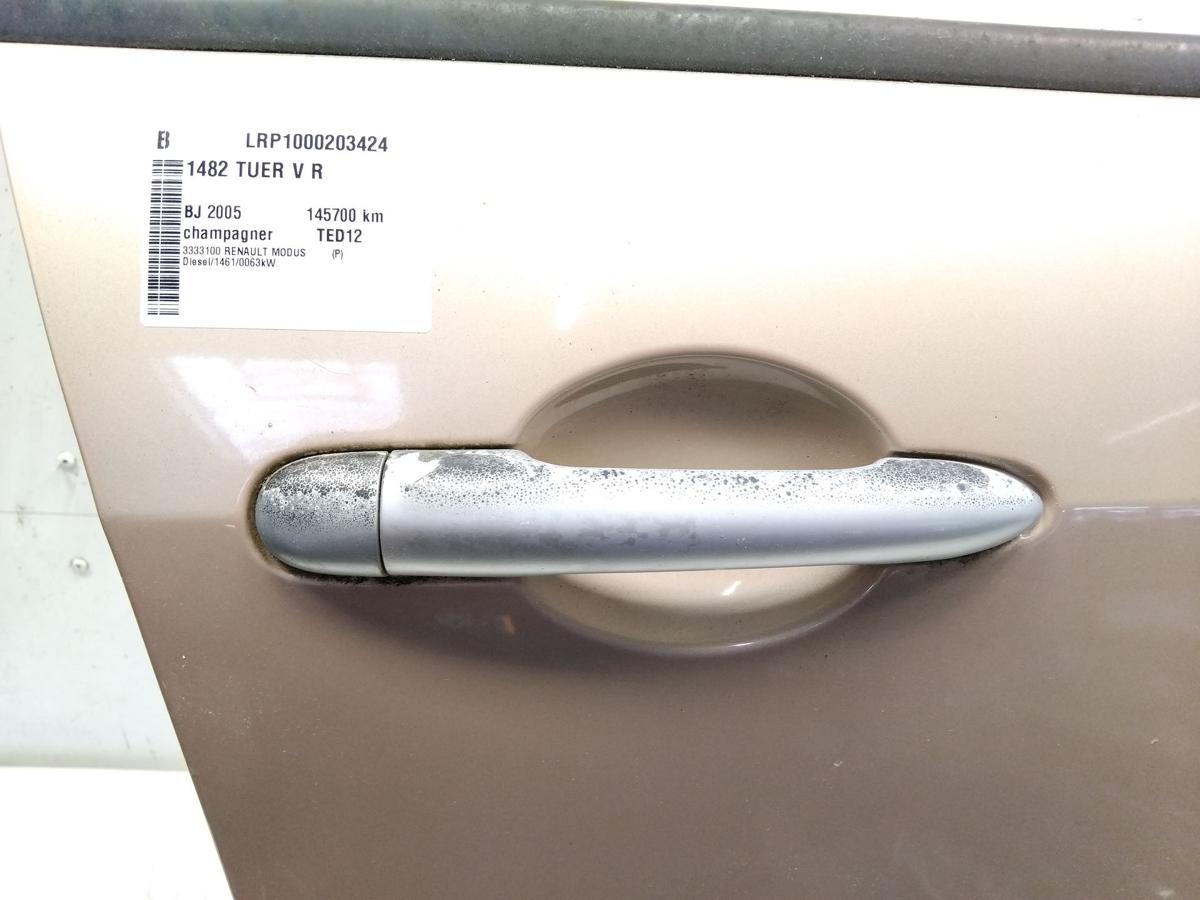 Renault Modus original T&uuml;r vorn rechts Beifahrert&uuml;r champagner TED12 BJ2005
