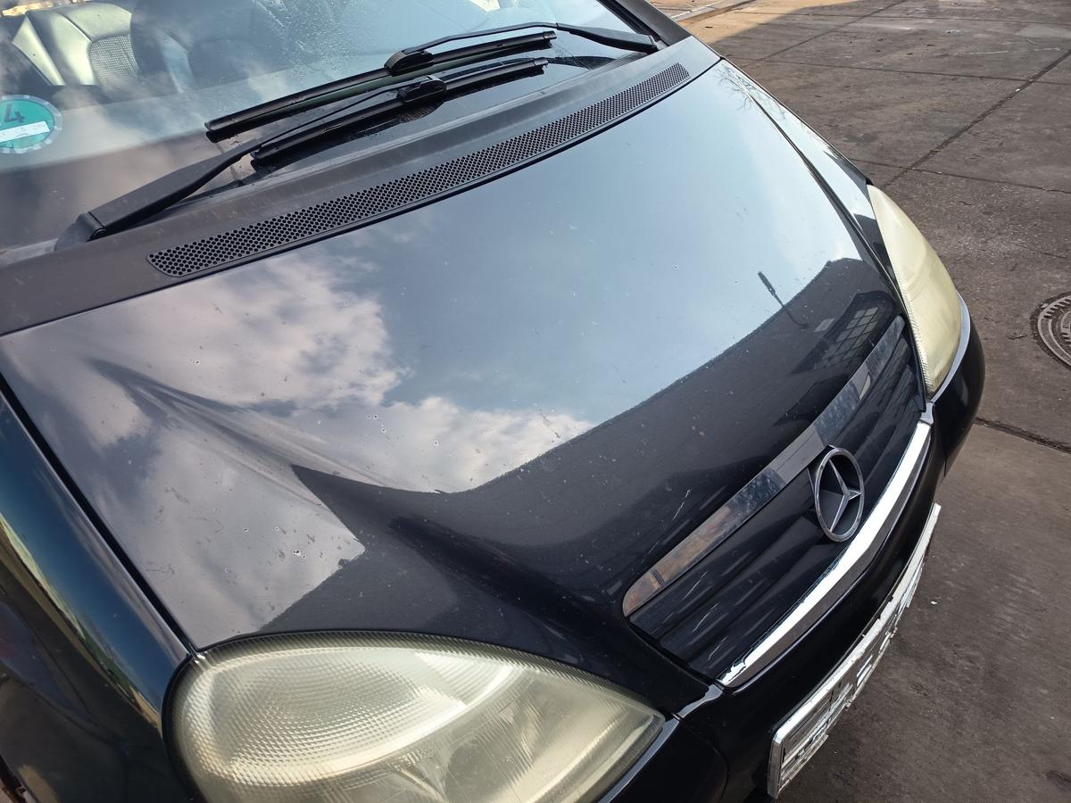 Mercedes A-Kl. W168 original Motorhaube Deckel vorn Front 696 Nachtschwarz Bj 99