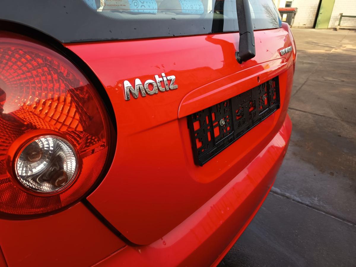 Chevrolet Matiz M200 original Heckklappe mit Scheibe 71U Super red Bj 2009
