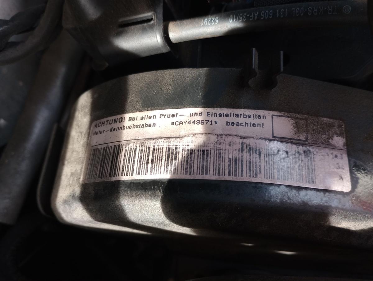 Skoda Fabia II orig Motor ohne Anbauteile 1.6l 66kW Diesel CAYB 175Tkm Bj 2010