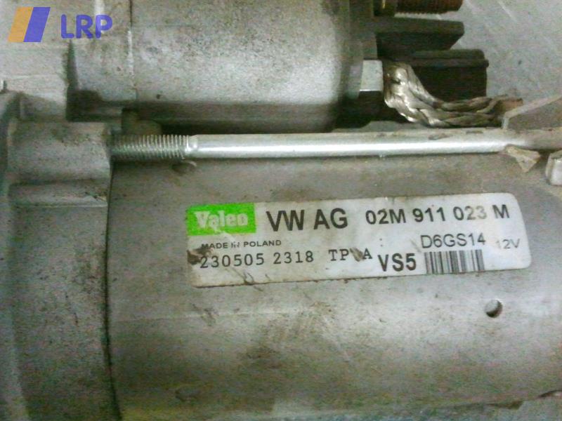 VW Touran 1T Anlasser Starter 02M911023M 2305052318 VALEO 2.0FSI 110kW BJ2005