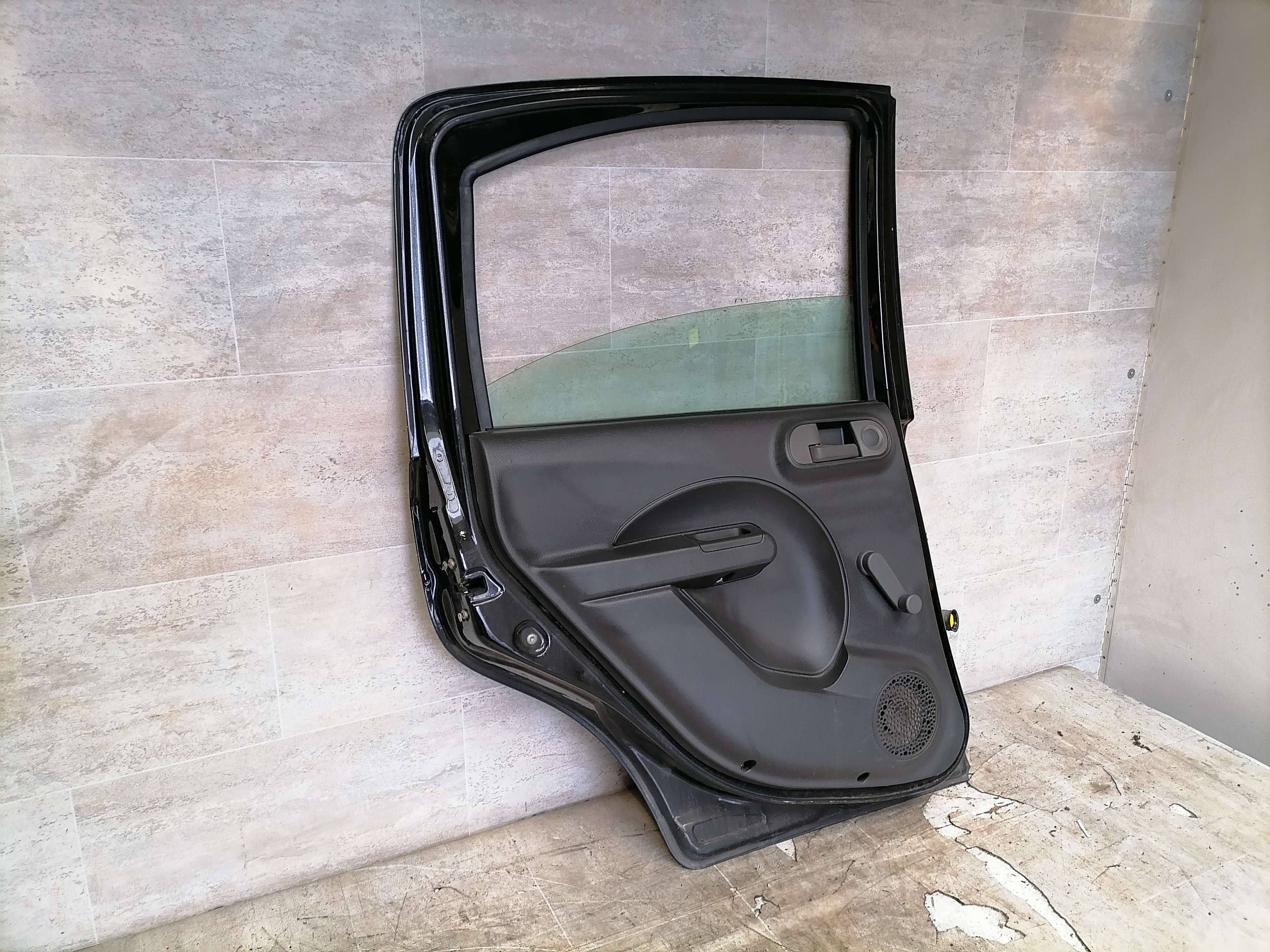 Fiat Panda 169 BJ 2007 Tür hinten links Schwarz 03-12