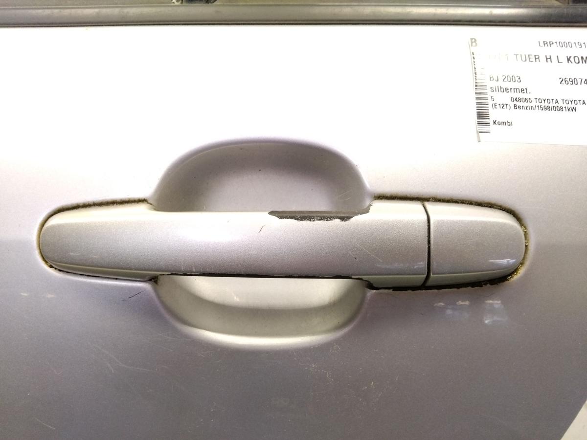 Toyota Corolla E12 Kombi original Tür hinten links silbermet. BJ2003