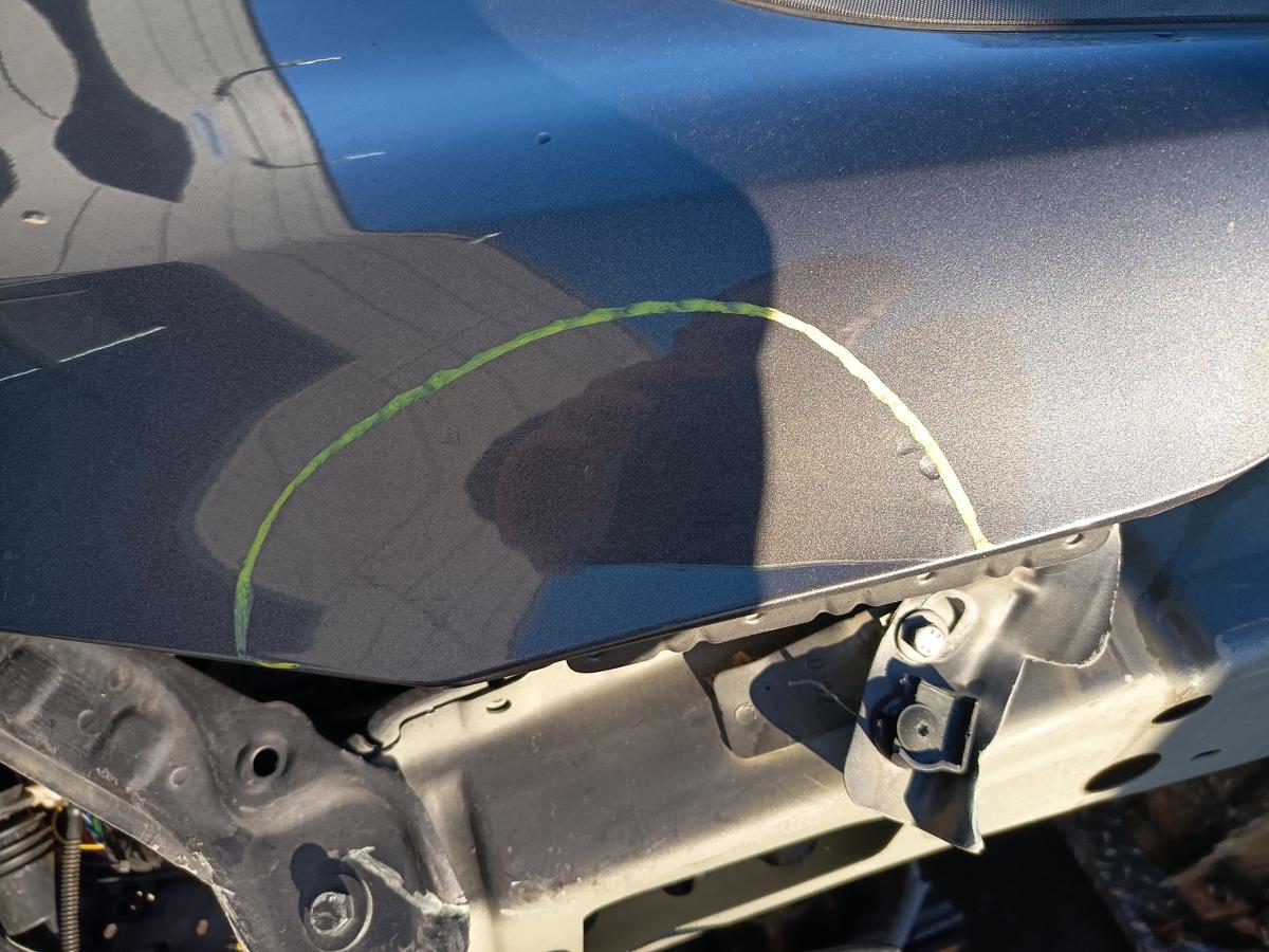 Opel Meriva B original Motorhaube Z177 Karbongrau vor Facelift Baujahr 2012