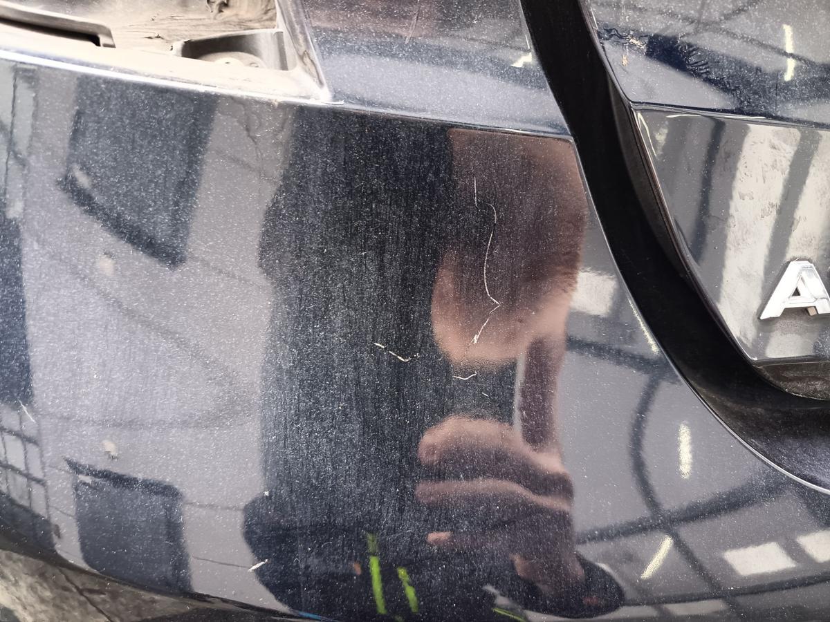 Opel Astra K Schr&auml;gheck orig Sto&szlig;stange hinten PDC Z22X Blau vor Facelift Bj 18