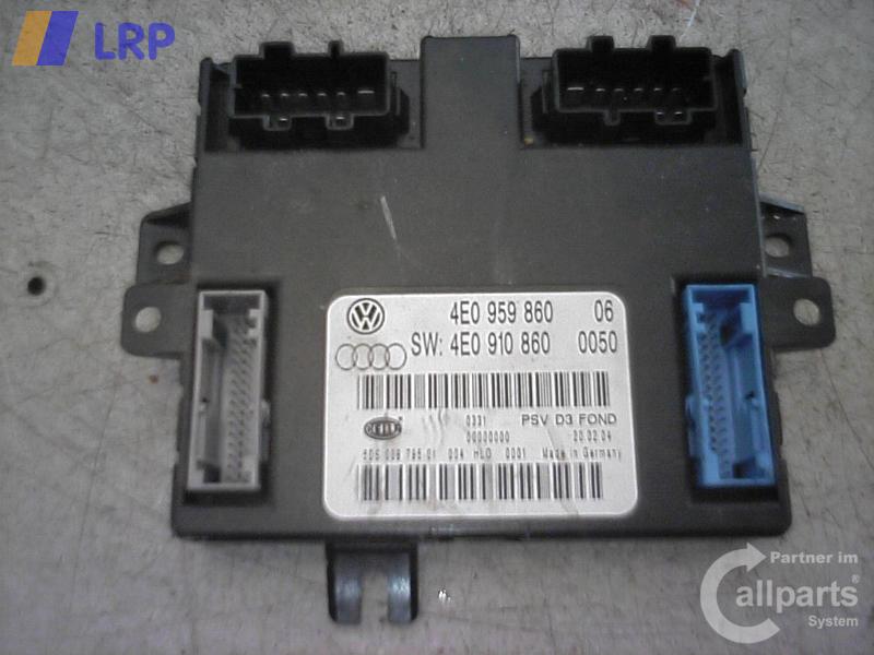 Audi A8 4E original Steuergerät Sitz hinten 4E0959860 5DS00879501 BJ2004