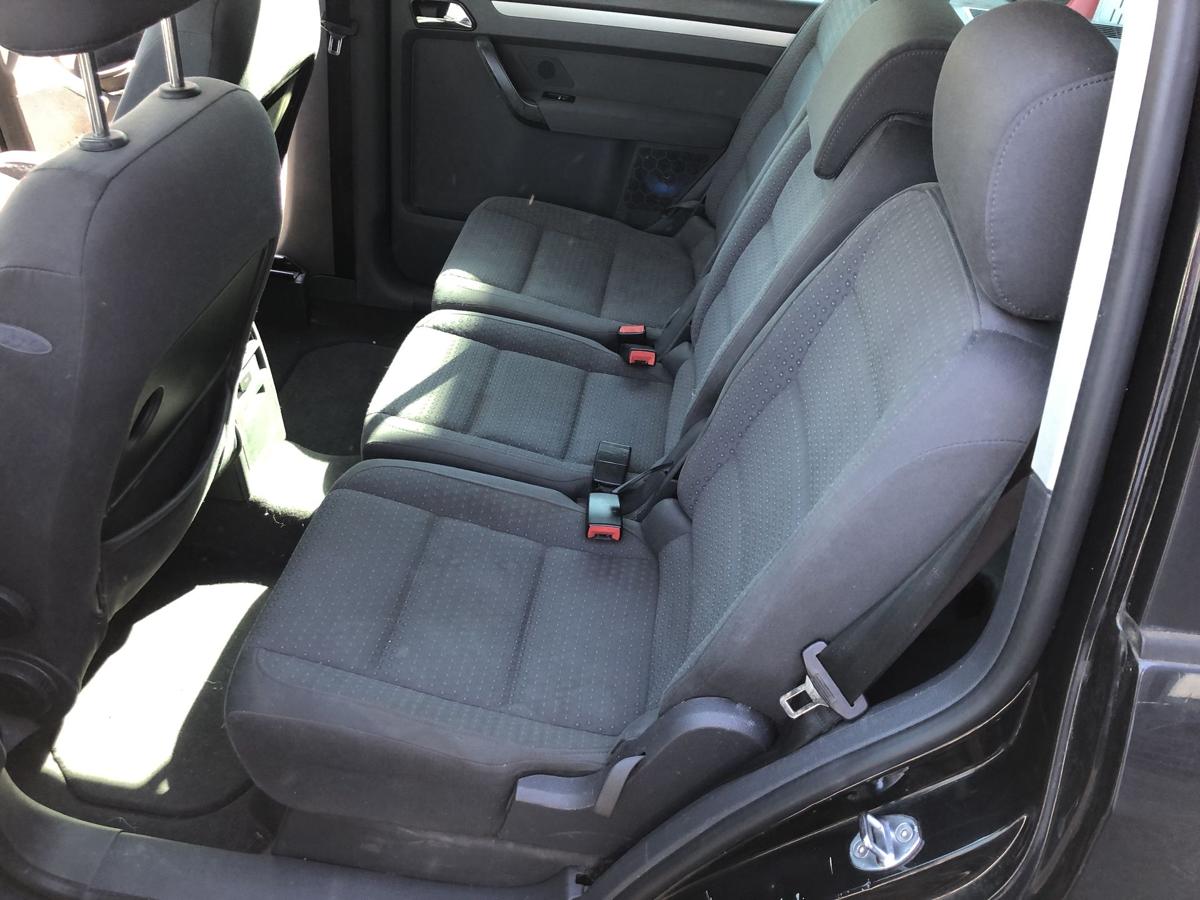VW Touran 1T 1T1 Einzelsitz Sitz hinten links R&uuml;cksitz Stoff mit Muster