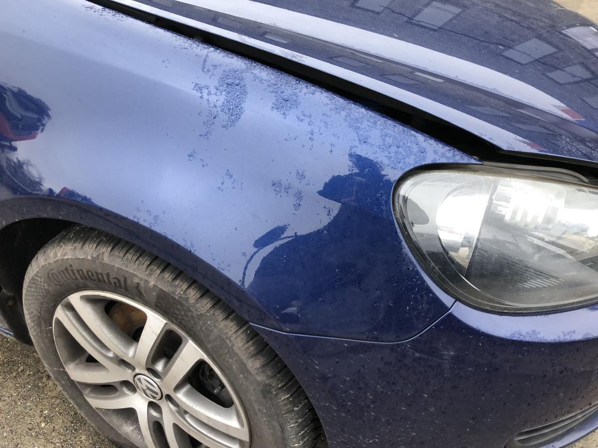 VW Golf 6 VI Variant Kotfl&uuml;gel rechts Radabdeckung Fender Seitenwand blau OE