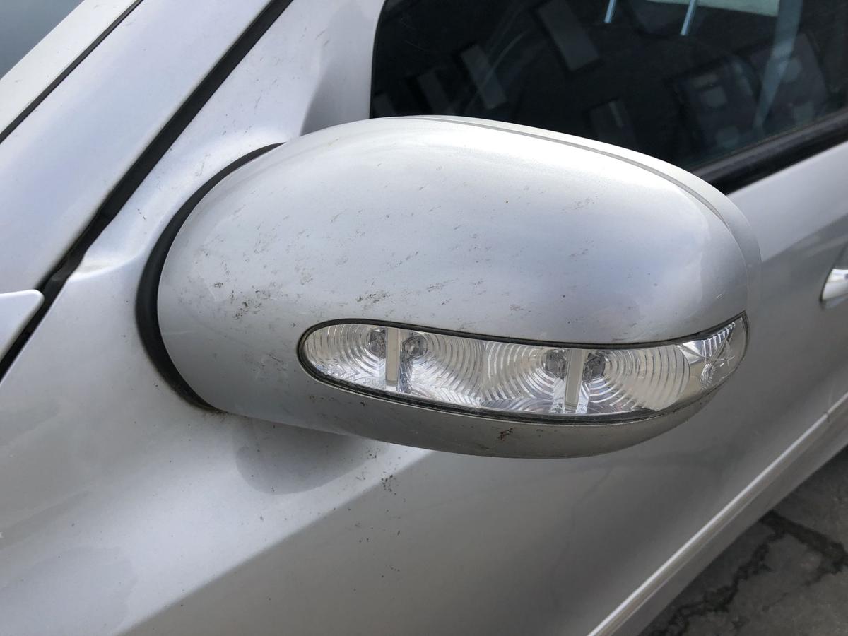 Mercedes E Klasse W211 Au&szlig;enspiegel links Seitenspiegel elekt 744 Brillantsilber