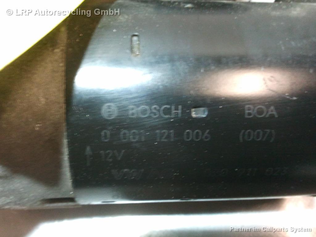 VW Golf 4 1J BJ2002 original Anlasser Starter 1.6 77kw BCB 0001121006 BOSCH