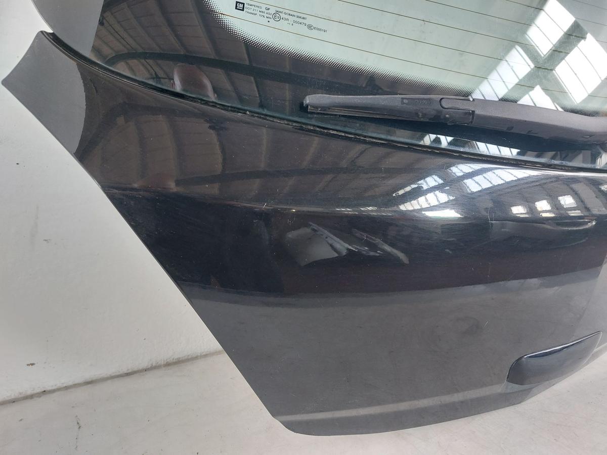 Opel Corsa D Heckklappe mit Scheibe nur f&uuml;r 5 t&uuml;rer im Rohbau 2HU Saphirschwarz