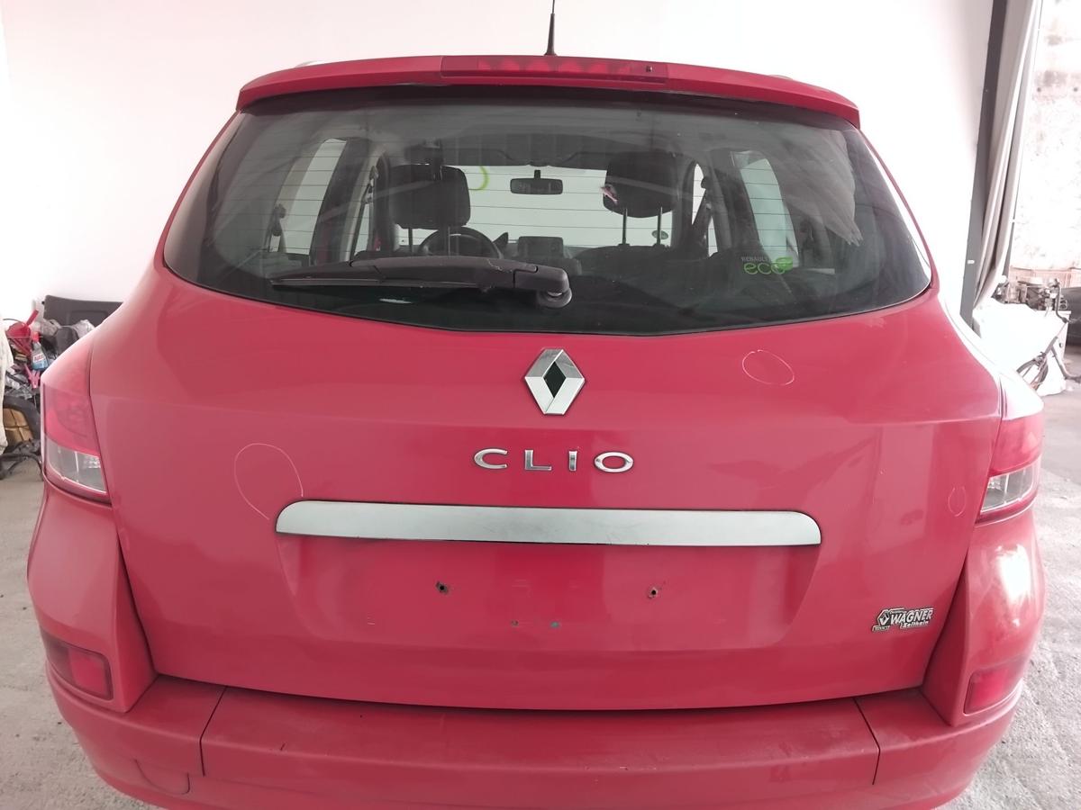 Renault Clio 3 Grandtour Heckklappe OV727 spanisch rot mit Heckscheibe BJ2009