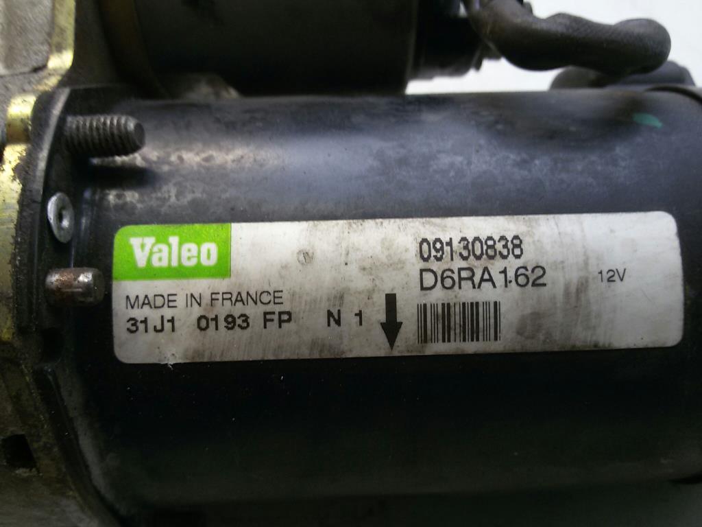 Opel Vectra B Bj.2002 original Anlasser Starter 09130838 Valeo D6RA162 1.6 74kw *Z16XE*