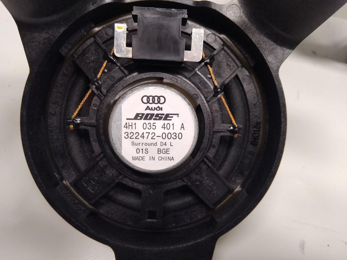 Audi A8 D4 4H original Subwoofer inkl. 2 Surroundlautsprecher hinten Bose BJ2015