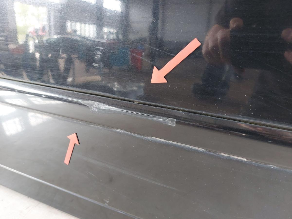 Audi A4 8E 8EC B7 Avant T&uuml;r vorn rechts Beifahrert&uuml;r T&uuml;rblatt LZ9Y schwarz