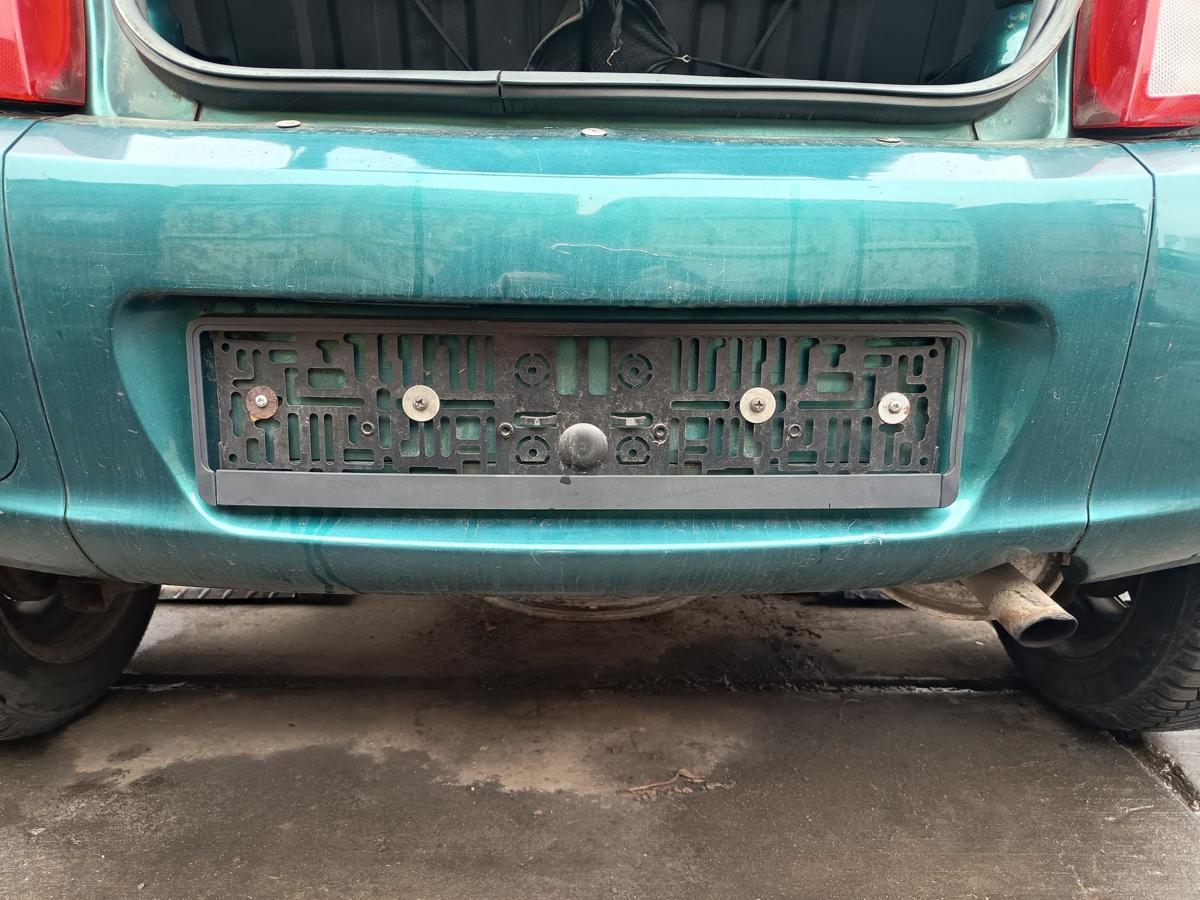 Ford KA RBT original Sto&szlig;stange hinten mitte Karibik Gr&uuml;n Baujahr 1999
