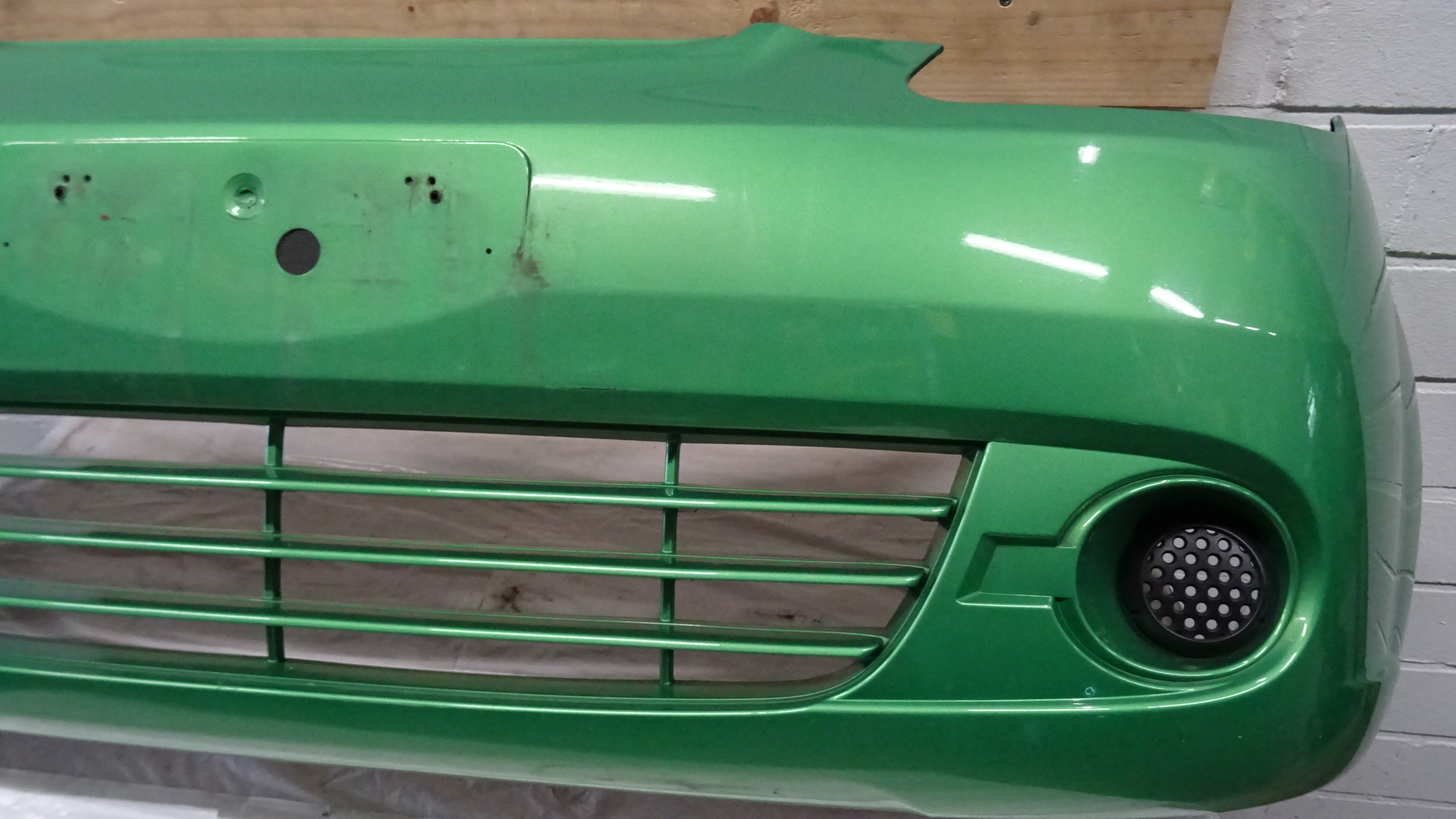 Stoßstange Stoßfänger vorn Chevrolet Matiz BJ 2006 Lackiert 15U Apple Green Perleffek für NSW
