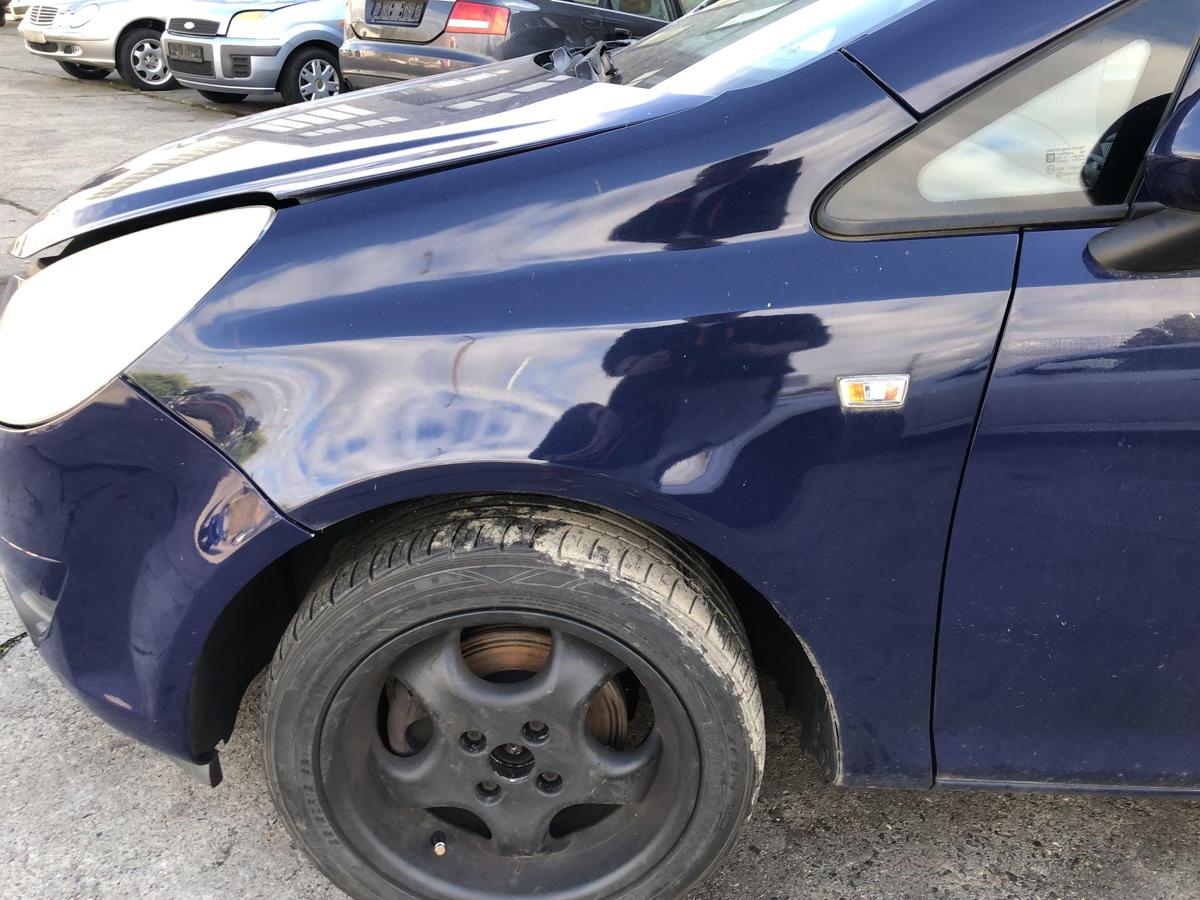 Opel Corsa D Kotflügel vorn links Fahrerseite Z20Z Royalblau bis 2010