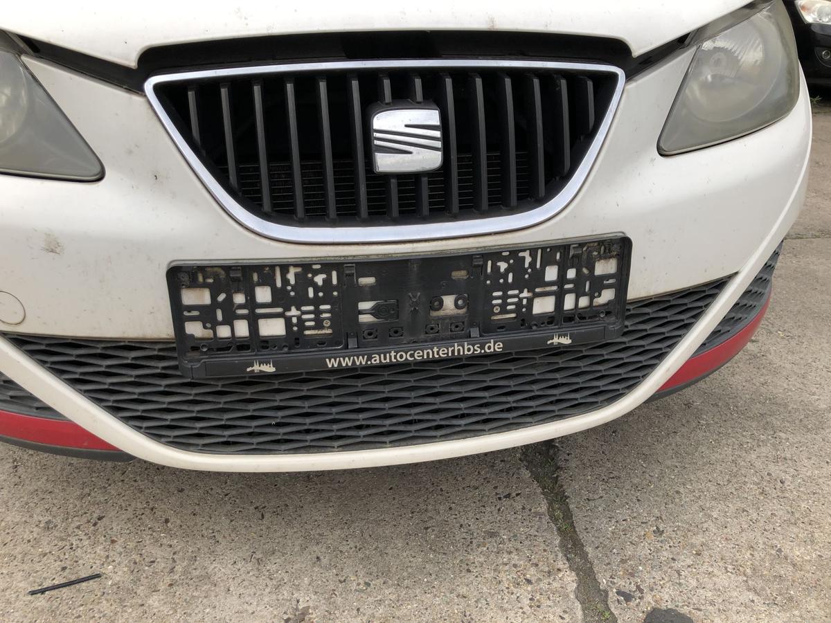 Seat Ibiza 6J Sto&szlig;f&auml;nger vorn Frontsch&uuml;rze Sto&szlig;stange Front LB9A Candywei&szlig;