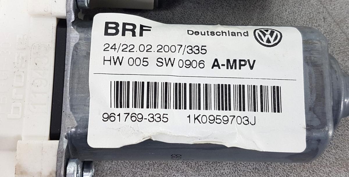 VW Touran 1T Fensterhebermotor hinten links 1K0959703J 961769335 Bj2007