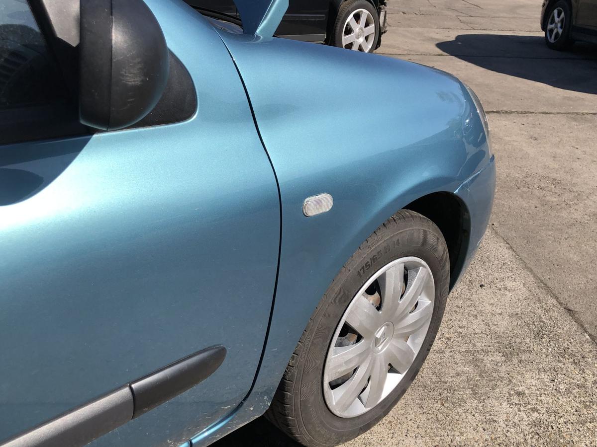 Renault Clio 2 Campus Kotfl&uuml;gel vorn rechts Beifahrerseite TEF47 Blau Cyclade