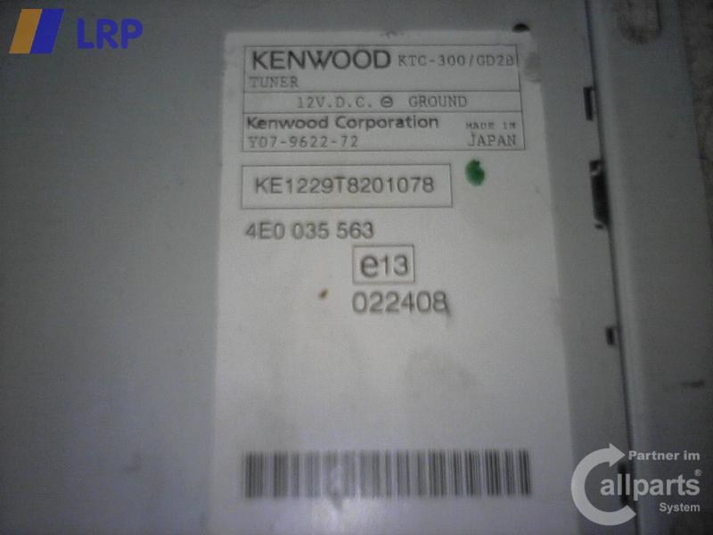 Audi Q7 4L original Steuergerät Radio Kenwood Y07962272 Bj.2006