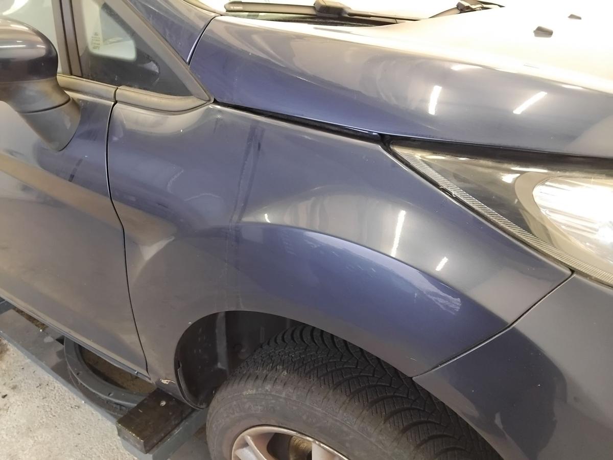 Ford Fiesta JA8 original Kotfl&uuml;gel vorn rechts Atlantikblaumetallic BJ2011