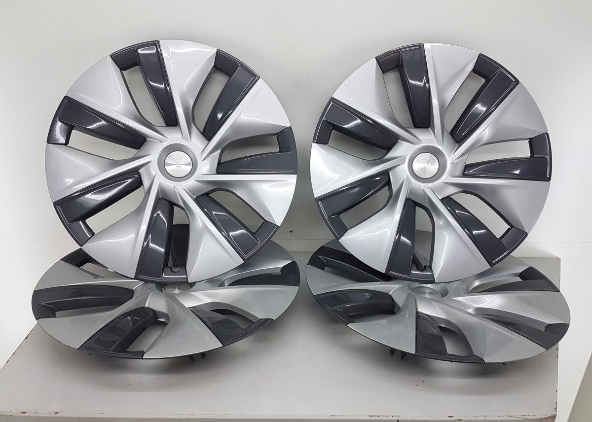 Tesla Model Y Satz Radkappen Radzierblenden 19 Zoll Bj2022 1044235-00-C
