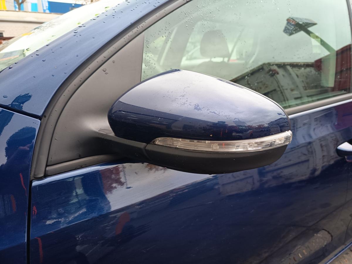 VW Golf VI 6 Limo orig Spiegel links elektrisch Blinker 5trg LD5Q Blau Bj 2009