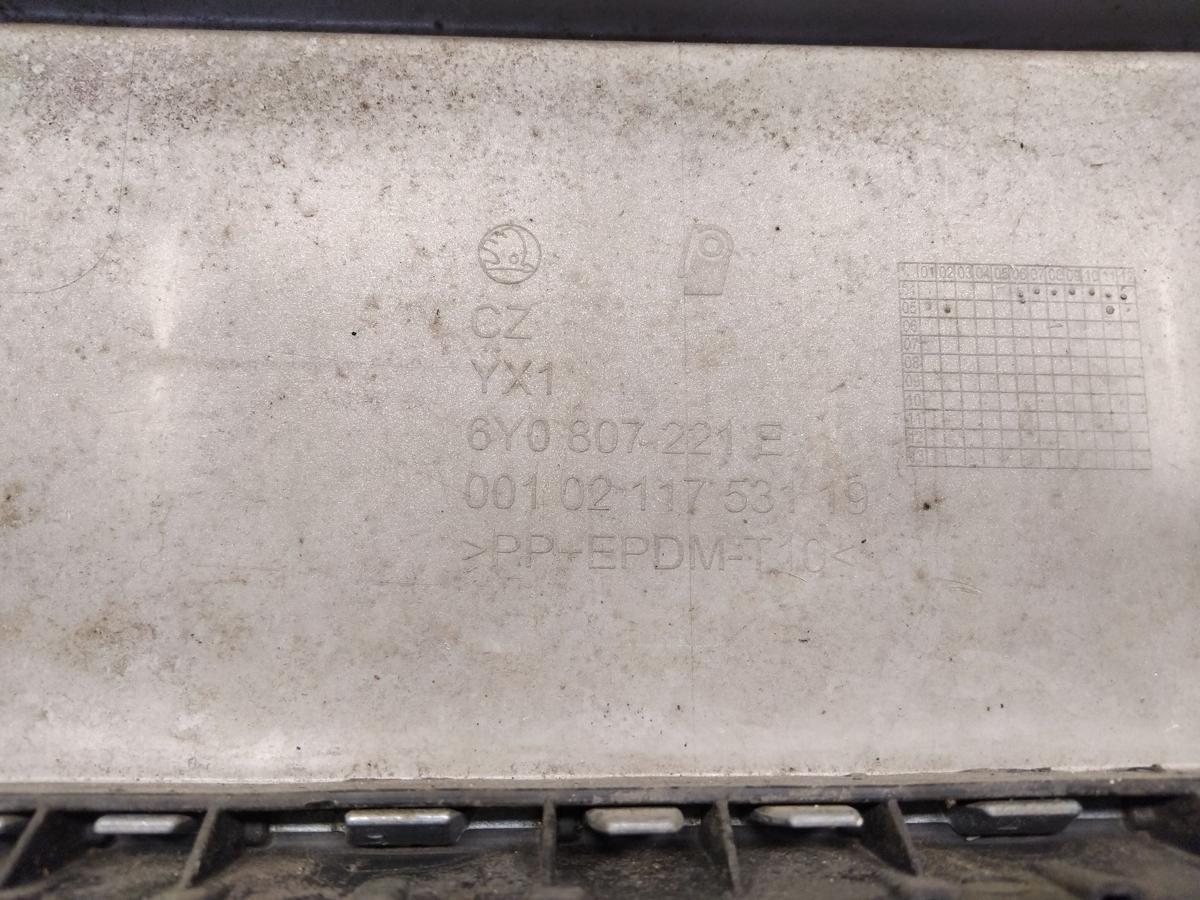 Skoda Fabia 6Y Facelift orig Sto&szlig;stange Sto&szlig;f&auml;nger vorn BJ2005 LF7U stonegrey