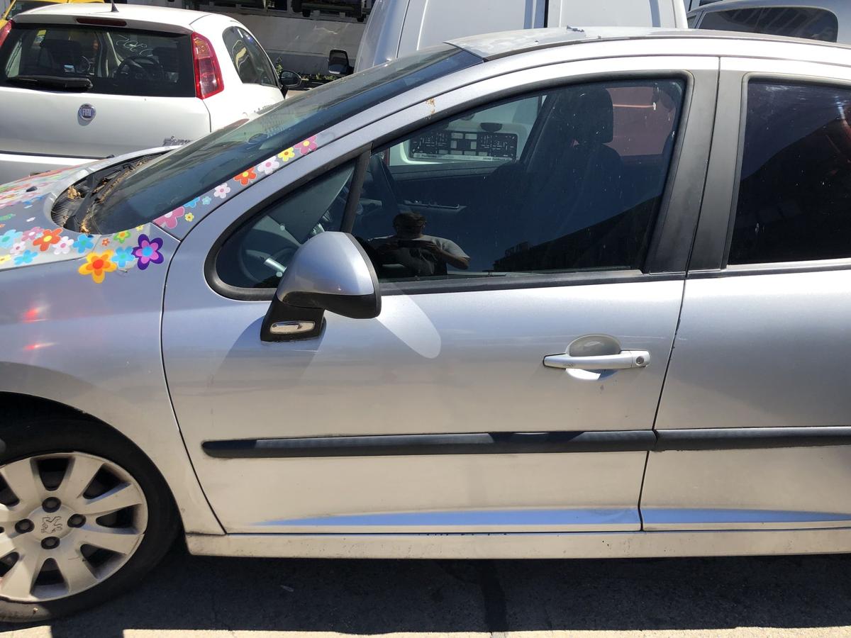 Peugeot 207 WA WC T&uuml;r vorn links Fahrert&uuml;r nur 5 t&uuml;rer Rohbau EZR Aluminiumgrau