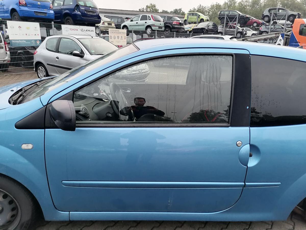 Renault Twingo 2 original Tür links Blaumetallic TERPB Rohbau Bj.2013