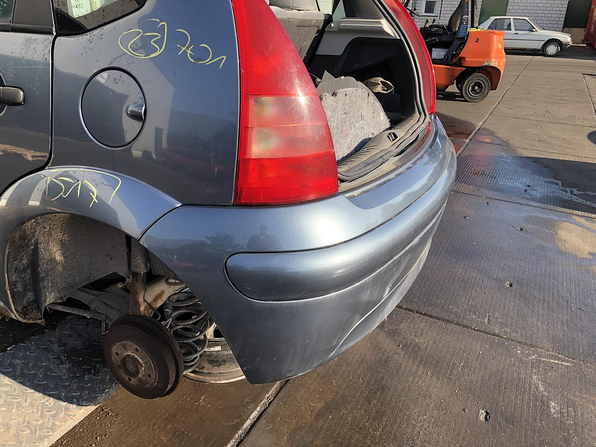 Citroen C3 1 orig Stoßstange Stossfänger hinten EZW Eisengrau met Bj 05