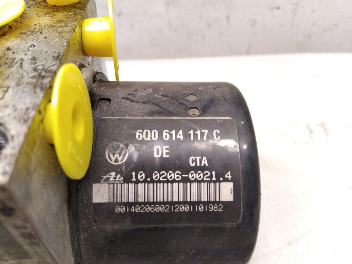VW Polo 9N1 original Hydroaggregat ABS Block 6Q0614117C BJ2001 1.4 55kw