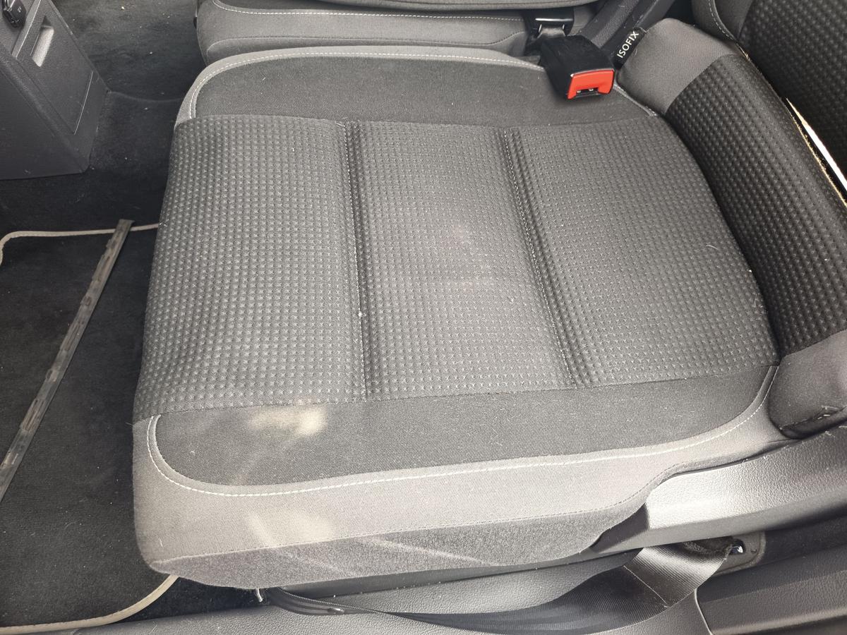 VW Touran GP 1T Einzelsitz hinten links Reihe 2 Stoff schwarz/anthrazit Bj 2009