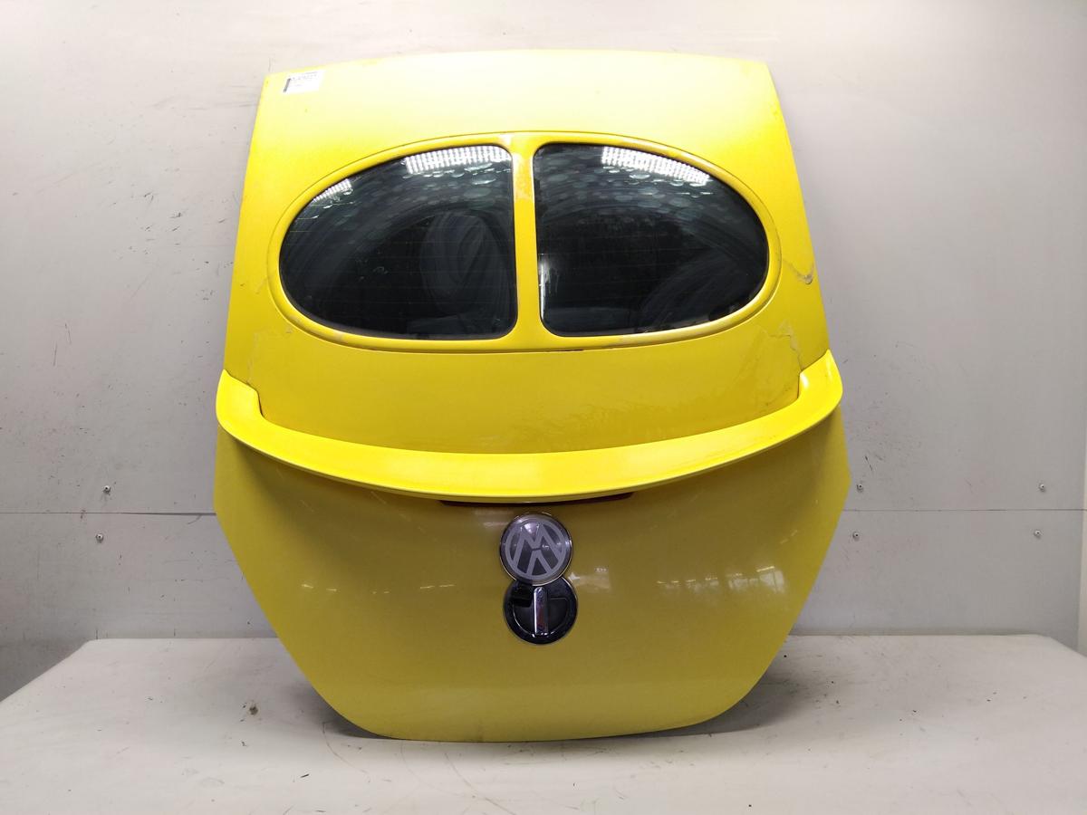 VW New Beetle Heckklappe gelb LD1B mit Heckscheibe und Spoiler Bj.1998